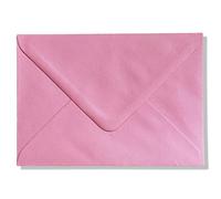 Lot de 100 enveloppes de luxe couleur rose pastel - Format C6 - 16,2 x 11,4 mm 100 g/m²