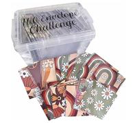 Lot de 100 enveloppes - Défi d'épargne budgétaire, organiseur réutilisable pour espèces, système de stockage | Enveloppes d'économie d'argent pour le suivi des finances personnelles, la planification