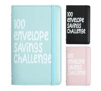 Lot de 100 enveloppes Money Challenge - Organiseur d'économie d'argent | Livre de des revenus, 7,8 x 11 x 2 cm | Système de gestion budgétaire | Planificateur d'urgence pour les finances