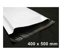 Lot De 100 Enveloppes Plastiques Blanches Opaques 400x500 Mm