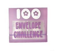 Lot de 100 enveloppes pour budgétisation organisée pour suivre efficacement vos objectifs financiers (violet)