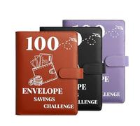 Lot de 100 enveloppes pour défi d'économie d'argent - Format A5 - Outil de budget pour la maison, l'école, le bureau - Apprenez aux le des habitudes financières