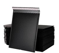 Lot de 100 enveloppes rembourrées à bulles pour envois postaux - Sacs d'emballage - Sacs de livraison pour colis I - Noir - 18 x 23 cm