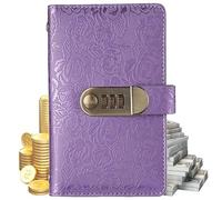 Lot de 100 enveloppes Save Challenge, carnet de notes pour la gestion de l'argent avec serrure - Livre de rangement pour factures - Pour débutants, étudiants, diplômés, adultes, couples, familles