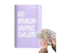 Lot de 100 enveloppes Spar-Challenge - Planificateur budgétaire - 100 jours - Planificateur budgétaire - Gestion financière pour adultes, femmes, hommes - Organisation quotidienne des dépenses