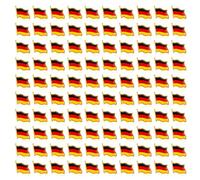 Lot de 100 épingles à huile motif drapeau allemand avec fixation sécurisée, accessoire idéal pour les fêtes nationales et les défilés patriotiques