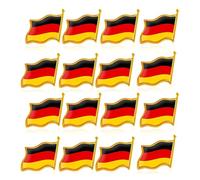 Lot de 100 épingles à huile motif drapeau allemand avec fixation sécurisée, idéales pour les fêtes nationales et les défilés