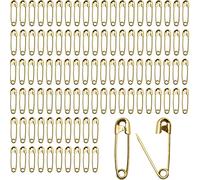 Lot de 100 épingles à nourrice - Mini épingles de 18 mm en laiton et métal pour couture, loisirs créatifs (doré)
