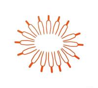 Lot de 100 épingles à plantes en forme de U pour coureurs de fraises, supports de coupe de jardin en plastique ABS et supports de vigne, piquets de terre jaunes pour chambre d'enfant en plein air