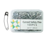 Lot de 100 épingles de couture de sécurité, également clips pour vêtements, matelassage, matelassage, tricot, fabrication de bijoux, épingles, couture multi-usages, aiguilles à tricoter et set