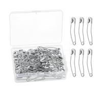 Lot de 100 épingles incurvées livrées avec 1 boîte de rangement, aiguilles à coudre, accessoires de couture à la maison, épingles à nourrice, épingles de fixation de vêtements, adaptées pour la