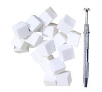 Lot de 100 éponges à ongles avec stylo pour ongles - Design tendance pour femme - Essentiel pour l'art des ongles
