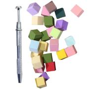 Lot de 100 éponges à ongles avec stylo pour ongles - Design tendance pour femme - Essentiel pour l'art des ongles
