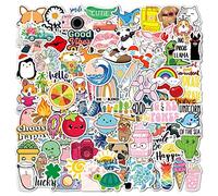 Lot de 100 Esthétiques Vsco Cute Autocollants pour Téléphone, Portable, Skateboard, Journalisation, Kawaii Autocollants Packs, Vinyle Waterproof Funny Stickers Decals, Stuff pour Adolescents, Filles