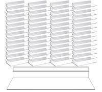 Lot de 100 étagères murales à Lattes en Plastique Transparent de 10,2 x 25,4 cm