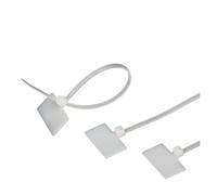 Lot de 100 étiquettes autobloquantes for câbles réseau, multi-usages, avec fermeture éclair pour Maison,Bureau,Jardin(4x200 width 3.2mm)