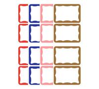 Lot de 100 étiquettes autocollantes colorées unies de 8,9 x 5,6 cm pour nom, cadeaux, étiquettes d'identification pour la maison, l'école, le bureau