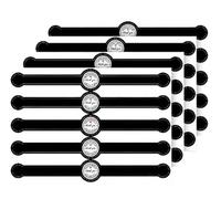 Lot de 100 étiquettes autocollantes noires de qualité alimentaire pour boîtes à gâteaux, biscuits, desserts, emballages décoratifs