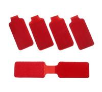 Lot de 100 étiquettes câbles en nylon avec crochet et boucle, colorées inscriptibles, for l'organisation l'identification des électriques Pour Identifier Câbles(Red-Writable)