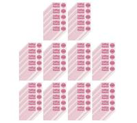Lot de 100 étiquettes d'avertissement fragiles de 5,1 cm, 7,6 x 5,1 cm, étiquettes d'avertissement fragiles, ne pas écraser, plier ou plier les étiquettes pour emballage d'emballage