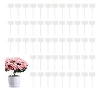 Lot de 100 étiquettes de imperméables de type T | Marqueur réutilisable pour de en polypropylène - Panneaux pour jardin | Carême succu, pots de fleurs - potagères