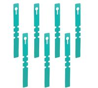Lot de 100 étiquettes de plantes en plastique vert réglables à suspendre autour de l'arbre pour plantes de jardin, graines, légumes, fleurs, plantes en pot, jardinage, 2 x 21 cm