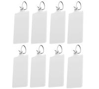 Lot de 100 étiquettes d'expédition en plastique, imperméables et inscriptibles - Auto-bloquantes - Indéchirables - Grande fermeture éclair - Pour étiquetage et marquage - 250 mm - Blanc