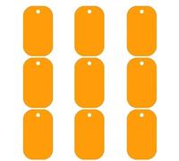 Lot de 100 étiquettes d'identification en aluminium pour animaux de compagnie - Pendentif vierge pour animal domestique - Plaque d'identification personnalisée pour animal de compagnie - Plaque