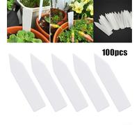 Lot de 100 étiquettes d'identification en plastique pour le suivi de la rotation des cultures et la gestion des variétés dans la maison, le jardin ou la pépinière