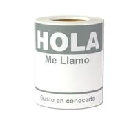 Lot de 100 étiquettes d'identification Hello My Name is - Grands badges d'identification - Violet vif - Adhésif sans danger pour le tissu - Pour événements de réseautage, école, réunions, enseignants