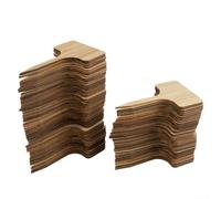 Lot de 100 étiquettes en bois de type T pour une identification facile des herbes en pot, fleurs, légumes et jeunes plantes