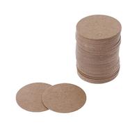 Lot de 100 étiquettes en papier kraft pour fête de mariage, cartes postales, cartes postales de voyage en vrac 4 cm