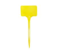 Lot de 100 étiquettes en plastique pour plantes de jardin, marqueurs et étiquettes imperméables pour nommer les plantes, les légumes, les plantes en pot (jaune)