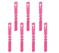 Lot de 100 étiquettes en plastique pour plantes - Imperméables - Colorées - À enrouler autour des arbres de jardin - Pour semences, fleurs et plantes en pot - Rose