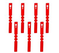 Lot de 100 étiquettes en plastique pour plantes - Rouge - Réglable - À suspendre autour de l'arbre - Marqueurs de nom pour semences, légumes, fleurs et plantes en pot, jardinage, 2 x 21 cm
