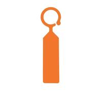 Lot de 100 étiquettes for plantes, imperméables, réutilisables, en plastique, for serre, verger, outils jardinage Pour l'enregistrement des noms de plantes(Orange)