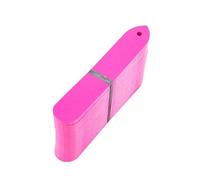 Lot de 100 étiquettes réutilisables for plantes jardin, couleur unie, marqueurs étanches, plaque d'enregistrement Pour l'enregistrement des noms de plantes(Pink)