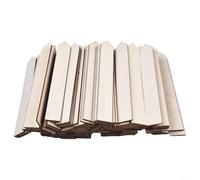 Lot de 100 étiquettes standard en bois pour plantes et plantes - Pour utilisation dans le jardin, pour soutenir les herbes, les fleurs, les légumes, écrire des deux côtés