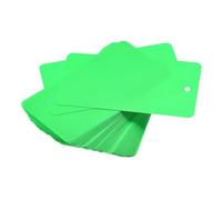 Lot de 100 étiquettes vierges en plastique étanche, rondes perforées pour étiquetage, 24 x 8 cm pour étiquettes de logistique, d'expédition et d'identification de produits