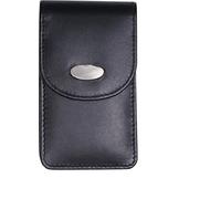 Lot de 100 étuis à cigarettes - En cuir noir - Avec bouton magnétique - 68 x 115 x 25 mm - 36 g