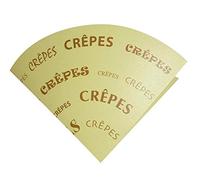 Lot de 100 étuis à crêpes pliables en papier alimentaire crêpes take AWAY