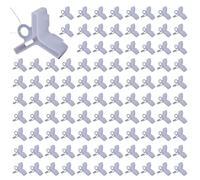 Lot de 100 étuis de protection pour leurres et hameçons triples - Lot de 100 pièces - Accessoires de support de sécurité sécurisés pour boîte à gré, équipement de pêche en plein air