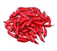 Lot de 100 Faux piments Rouges artificiels pour la Maison, la Cuisine