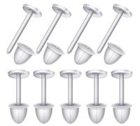 Lot de 100 fermoirs transparents en caoutchouc pour boucles d'oreilles (50 paires)