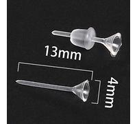 Lot de 100 fermoirs transparents en silicone pour femme
