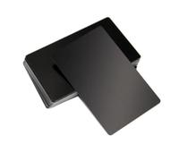 Lot de 100 feuilles d'alliage d'aluminium anodisé coloré - Plaques métalliques plates et fines de 8,6 x 5,3 cm - for l'artisanat, la gravure et la décoration(Matte Black,0.2mm)