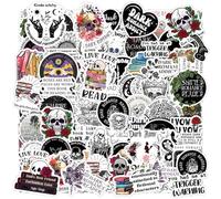 Lot de 100 feuilles d'autocollants graffiti romantiques foncés en vinyle imperméables pour scrapbooking, ordinateur portable, guitare, décoration pour ordinateur portable