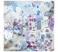 Lot de 100 feuilles d'autocollants pour scrapbooking, Ta Merry autocollants fleurs pour bullet journal