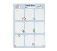 Lot de 100 feuilles de bloc-notes autocollants en forme d'ours avec lapins pour planification hebdomadaire