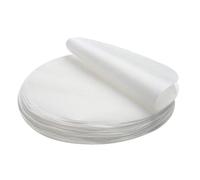 Lot de 100 feuilles de cuisson rondes antiadhésives pour poêles, barbecue, vapeur, hamburger Patty Patter 28 cm